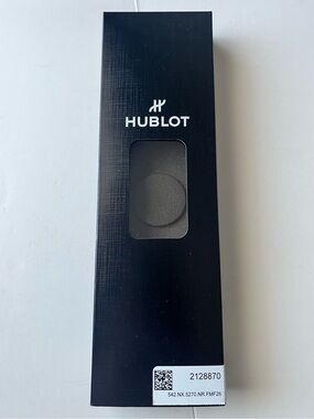 Hublot Black Branded Watch Packaging with Window Panels